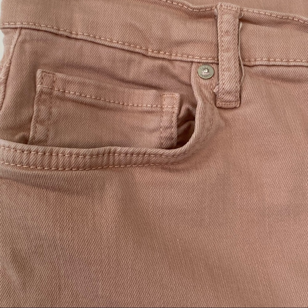 Free People Busted Knee Dusty Rose/Blush Hi-Rise Jeans Sz 30 w MEASUREMENTS! - Picture 5 of 12